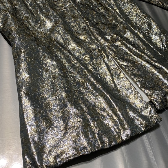 Vintage Silver & Gold Metallic Blazer Size M - Picture 9 of 12